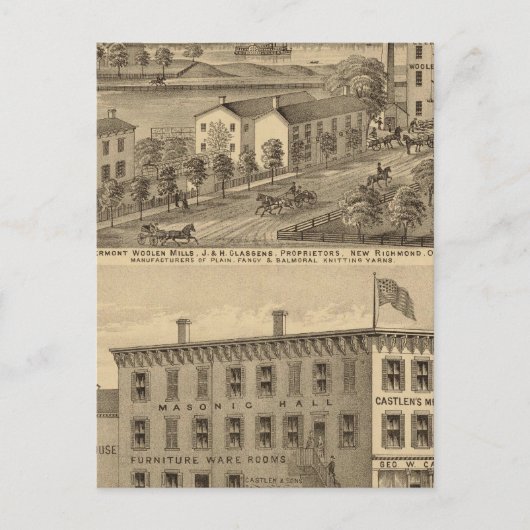 Carte Postale Clermont Woolen Mills (Devant)