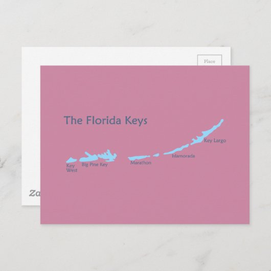 Carte Postale Clés de la Floride (Devant / Derrière)