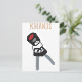 Carte Postale Clés de voiture Boston Accent (Debout devant)