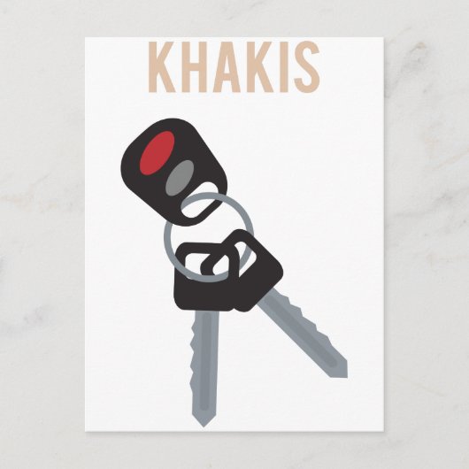 Carte Postale Clés de voiture Boston Accent (Devant)