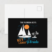 Carte Postale Clés floride clé largo floride - citation de voile (Devant / Derrière)
