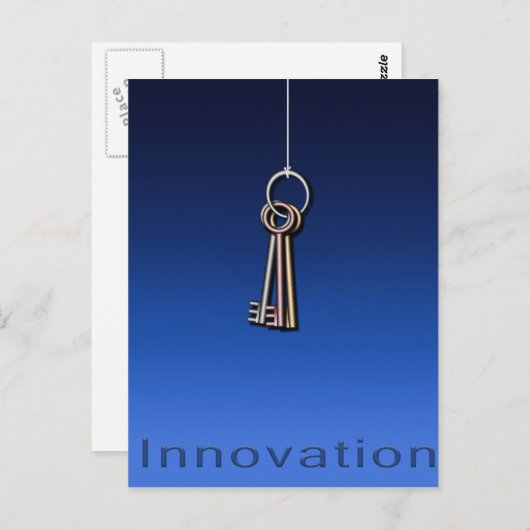 Carte Postale Clés pour innover (Devant / Derrière)