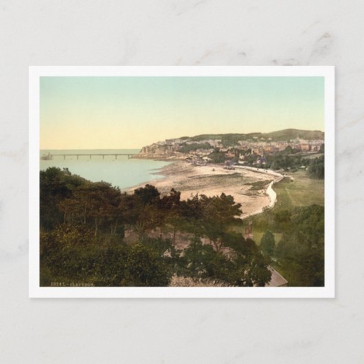 Carte Postale Clevedon, Somerset, Angleterre (Devant)