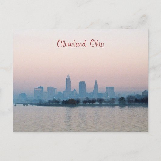 Carte postale Cleveland du soir (Devant)