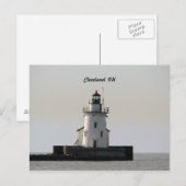 Carte postale Cleveland Harbour (Devant / Derrière)
