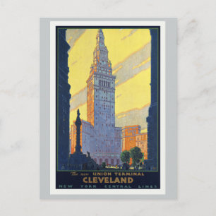 Carte Postale Cleveland Le New Union Terminal Vintage