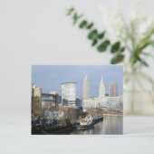 Carte postale Cleveland, Ohio River View (Debout devant)