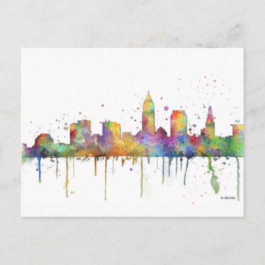 CARTE POSTALE CLEVELAND, OHIO SKYLINE (Devant)