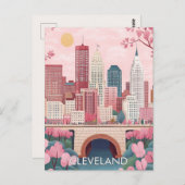Carte Postale Cleveland Ohio Travel (Devant / Derrière)