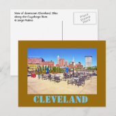 Carte Postale Cleveland, Ohio, U.S.A. (Devant / Derrière)