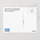 Carte Postale Cleveland, Ohio, U.S.A. (Dos)