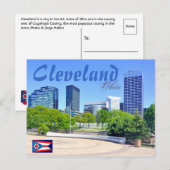 Carte Postale Cleveland, Ohio, U.S.A. (Devant / Derrière)