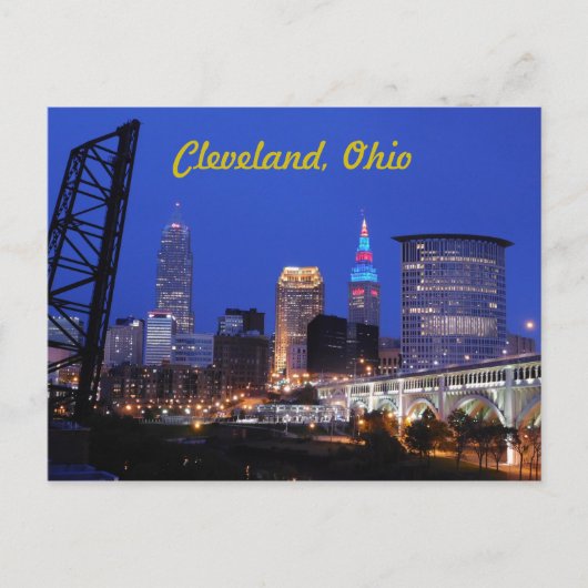 Carte postale Cleveland, Ohio West Side Skyline (Devant)