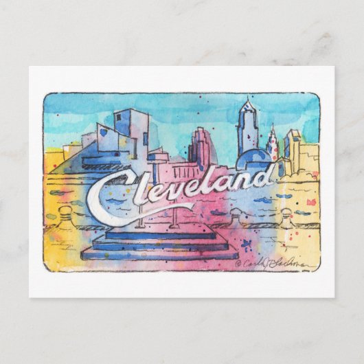 Carte postale Cleveland Sign North Coast Harbour (Devant)