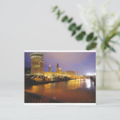 Carte Postale Cleveland Skyline pour la nuit (Debout devant)