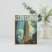 Carte Postale Cleveland Vintage voyage (Debout devant)