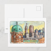 Carte postale Cleveland West Side Market Tower (Devant / Derrière)