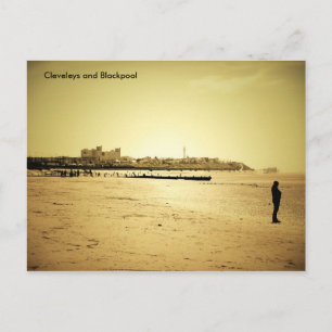 Carte Postale Cleveleys et Blackpool