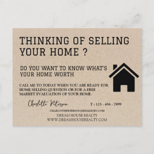 Carte Postale Clever Kraft de marketing agricole immobilier