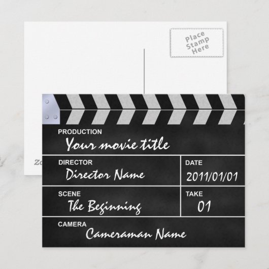 Carte Postale clic cinéma (Devant / Derrière)