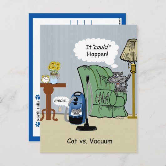 Carte Postale Client commercial vétérinaire (Devant / Derrière)