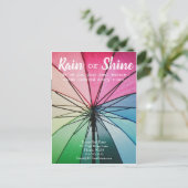 Carte Postale Clientèle pluie référencement immobilier vente (Debout devant)