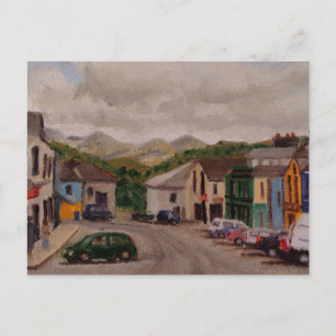 Carte Postale Clifden Irlande Cityscape Impressionniste Peinture