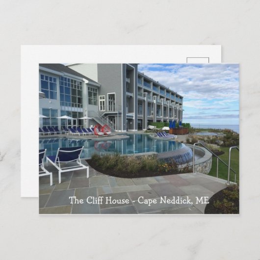 Carte Postale Cliff House, Cape Neddick, MOI (Devant / Derrière)