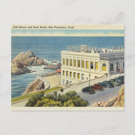 Carte Postale Cliff House Seal Rocks, San Francisco, Californie (Devant)