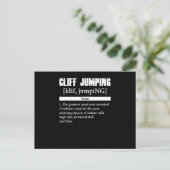 Carte Postale Cliff Jumping Definition Cliff Diving Gift (Debout devant)