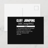 Carte Postale Cliff Jumping Definition Cliff Diving Gift (Devant / Derrière)