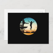 Carte Postale Cliff Jumping Sunset Cliff Jump Cliff Divin Cadeau (Devant / Derrière)