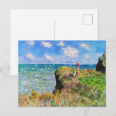 Carte Postale Cliff Walk at Pourville by Claude Monet (Devant / Derrière)
