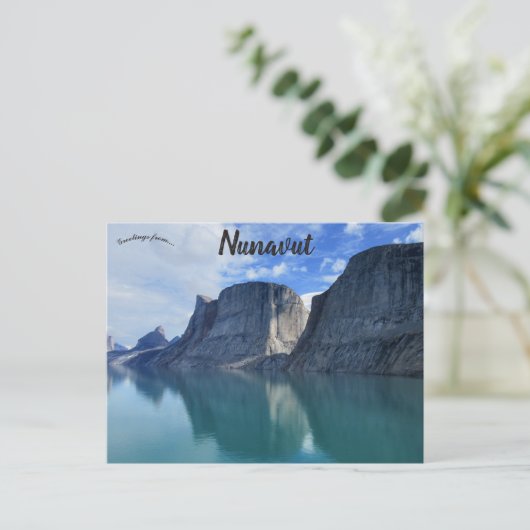 Carte Postale Cliffs in Nunavut Canada (Debout devant)