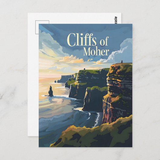 Carte Postale Cliffs of Moher (Devant / Derrière)