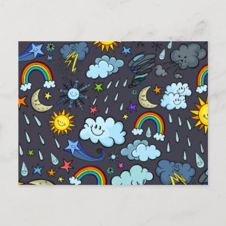 Carte Postale Climat météo Arrière - plan ciel saisonnier