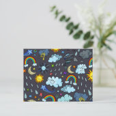 Carte Postale Climat météo Arrière - plan ciel saisonnier (Debout devant)