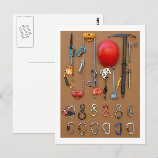 Carte Postale Climbers equipment -- postcard (Devant / Derrière)