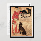 Carte Postale Clinique Chéron Vintage de Steinlen (Devant / Derrière)