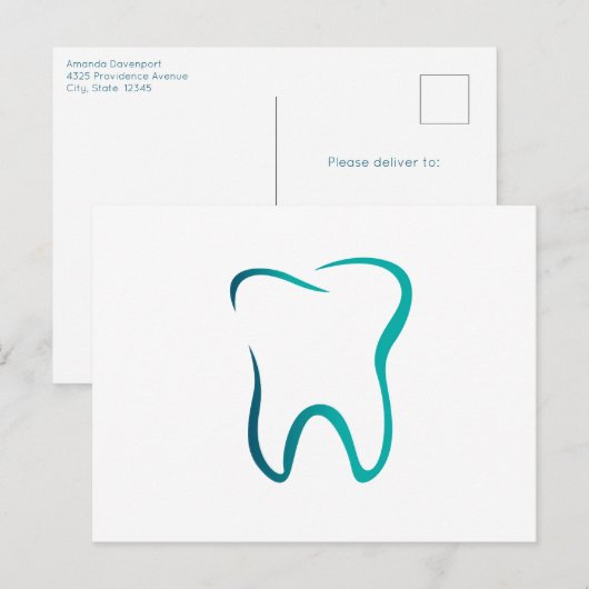 Carte Postale Clinique d'imagerie dentaire de la dentisterie (Devant / Derrière)
