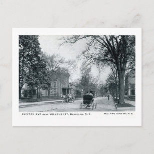Carte Postale Clinton Ave., Mansions, Brooklyn Vintage