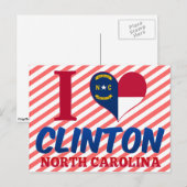 Carte Postale Clinton, Caroline du Nord (Devant / Derrière)