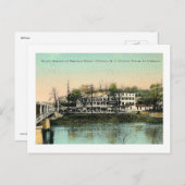 Carte Postale Clinton House, Clinton, NJ Vintage (Devant / Derrière)