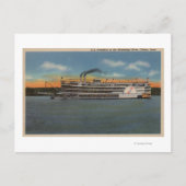 Carte Postale Clinton, IA - Vue de S.S.President (Devant)