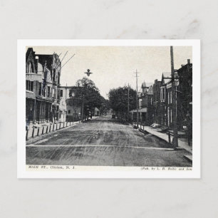 Carte Postale Clinton, New Jersey, Main St, Vintage