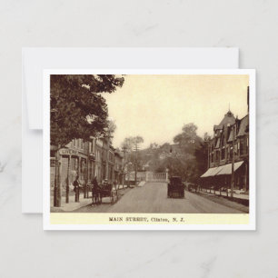 Carte Postale Clinton NJ Main Street années 1910 Vintages inspir