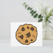 Carte Postale Clipart de dessin IMMENSE Chip de chocolat Cookie  (Debout devant)