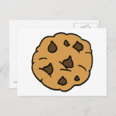 Carte Postale Clipart de dessin IMMENSE Chip de chocolat Cookie  (Devant / Derrière)