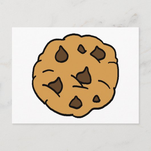 Carte Postale Clipart de dessin IMMENSE Chip de chocolat Cookie  (Devant)
