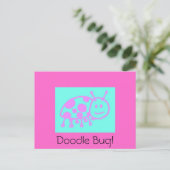 Carte Postale Clipart Ladybug (Debout devant)